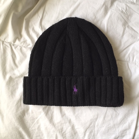black and purple ralph lauren hat